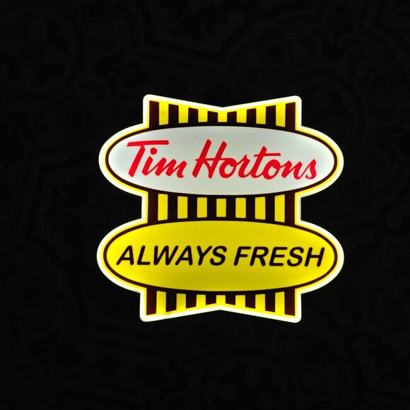 Tim Hortons Retro Logo LED Lightbox Sign - Picture 3 of 3